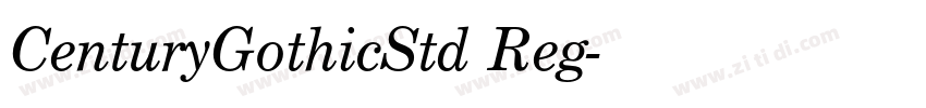 CenturyGothicStd Reg字体转换